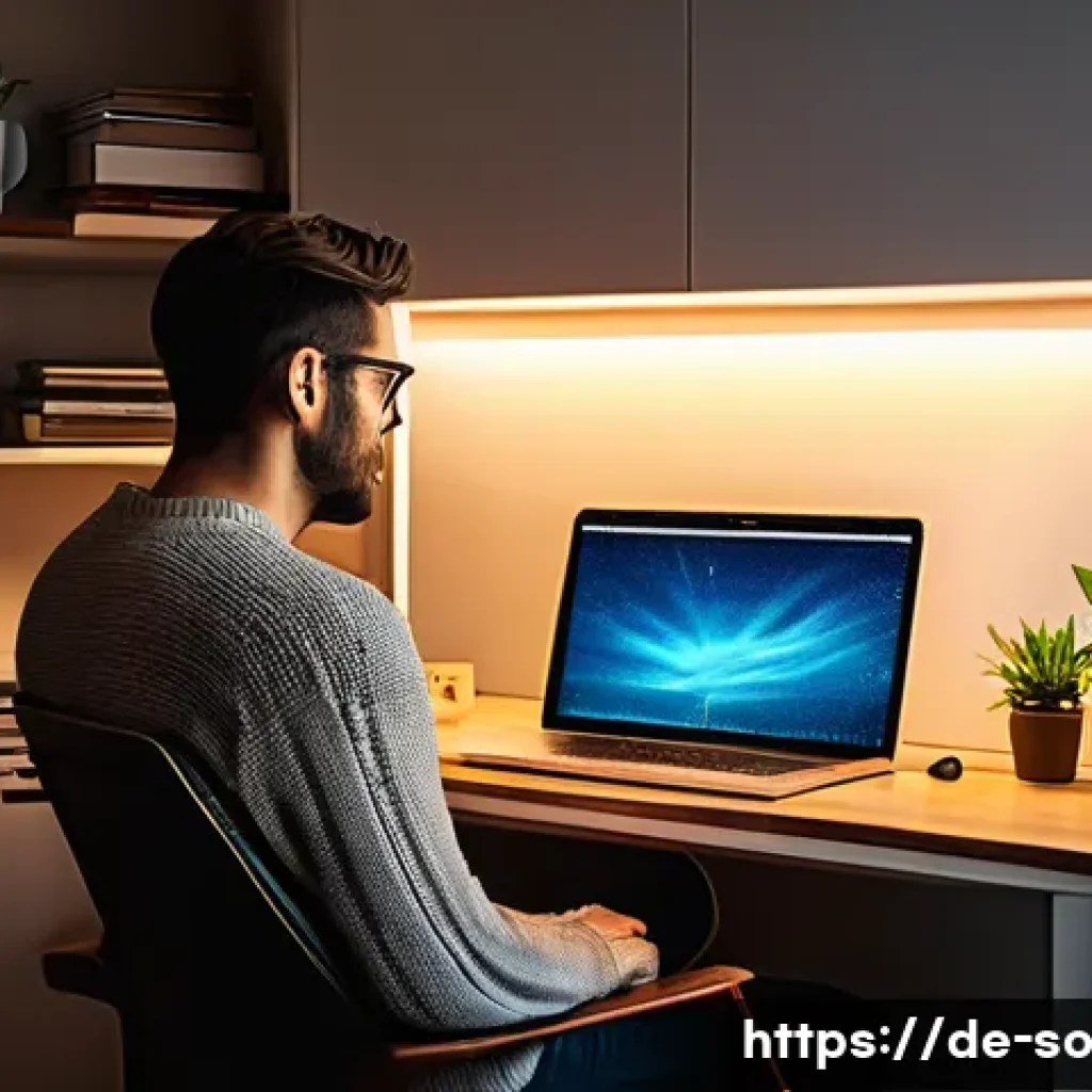 CI CD 파이프라인에서의 유닛 테스트 자동화 - **Prompt 1: The Serene Developer's Evening**
"A cozy, modern home office at dusk. A young, conte...