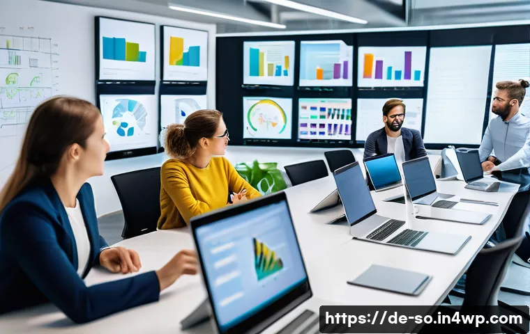 CI CD 파이프라인 성과 측정 지표 - A modern software development team working collaboratively in a bright, spacious office in Berlin, G...