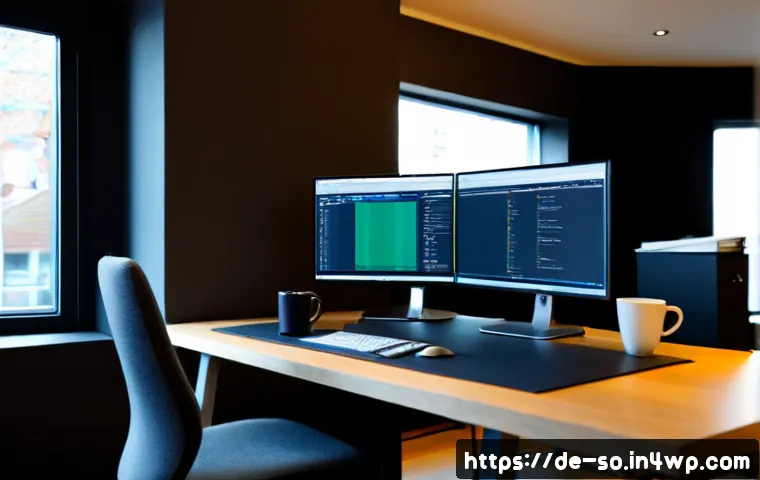 Home 17 CI CD 파이프라인의 커스터마이징 방법 - Photorealistic modern software engineering workspace in Germany, an experienced developer customizin...